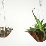 Large Stainless Steel Hanging Flower Pot